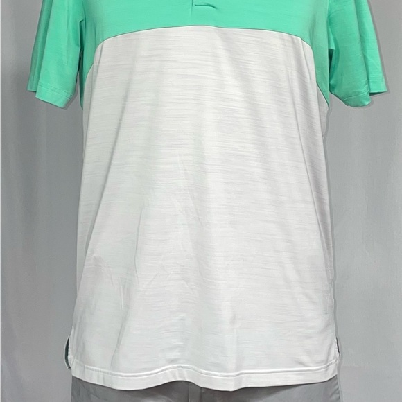 Like New Medium Mint Green Adidas Collar Golf Polo Excellent Condition - Picture 3 of 7
